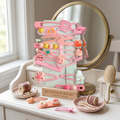 16 PCS Cute Pink Kids Hair Clips Set – Bunny, Bear, Rainbow & Flower Designs