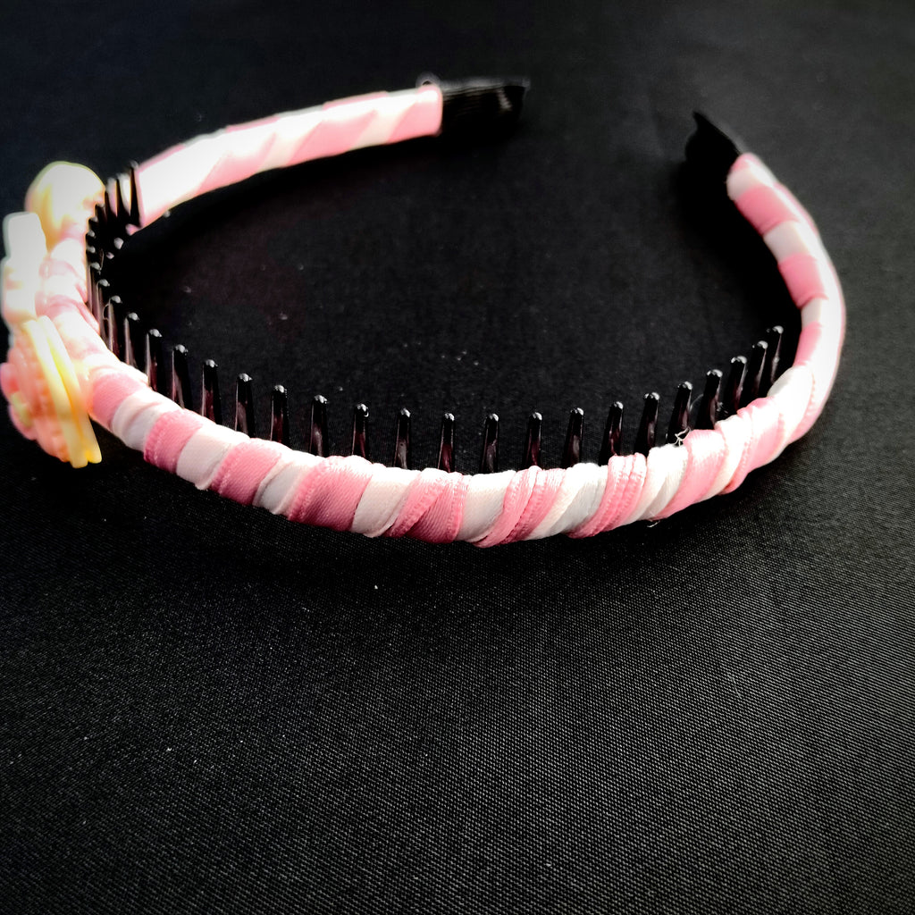 Pink Unicorn Headband with Macaron Charms – Kawaii Hair Accessory for Girls