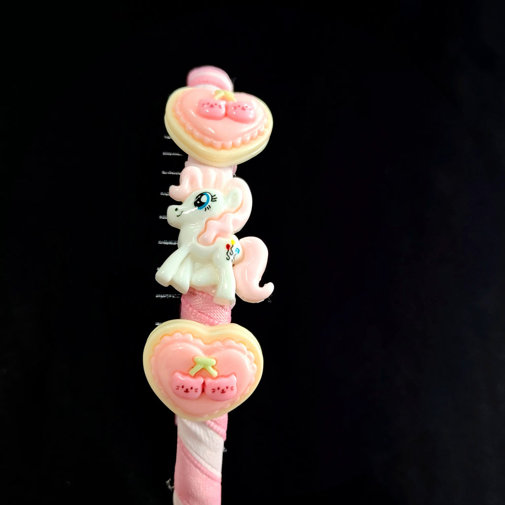 Pink Unicorn Headband with Macaron Charms – Kawaii Hair Accessory for Girls