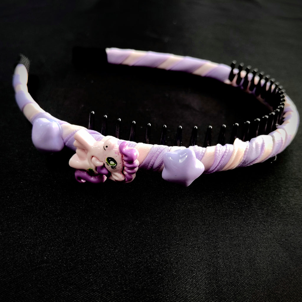 Unicorn Headband with Pastel Stars – Whimsical Kids Hair Accessory