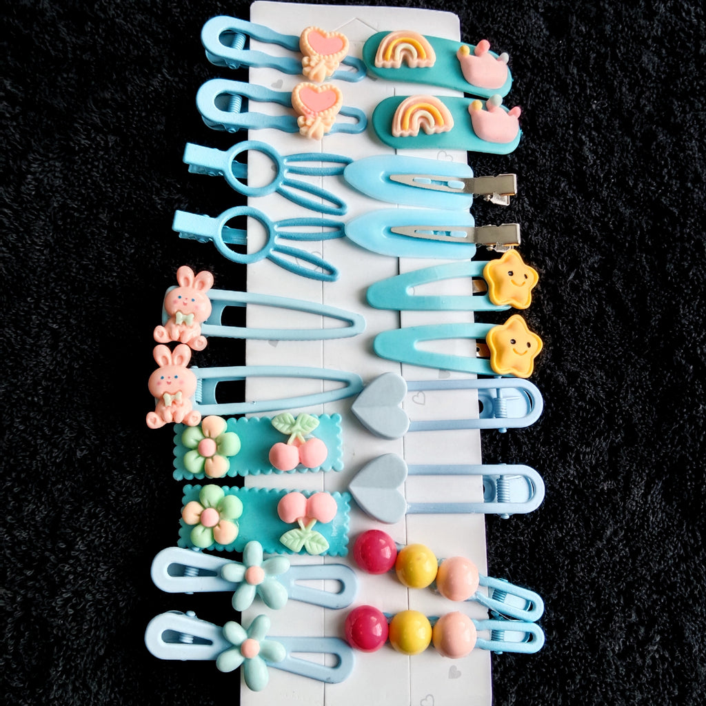 20PCS Cartoon Hair Clips, Colorful Hairpins for Girls, Snap Clips
