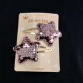 Sparkly Sequin Star Hair Clips for Girls – Handmade Princess Hair Accessories