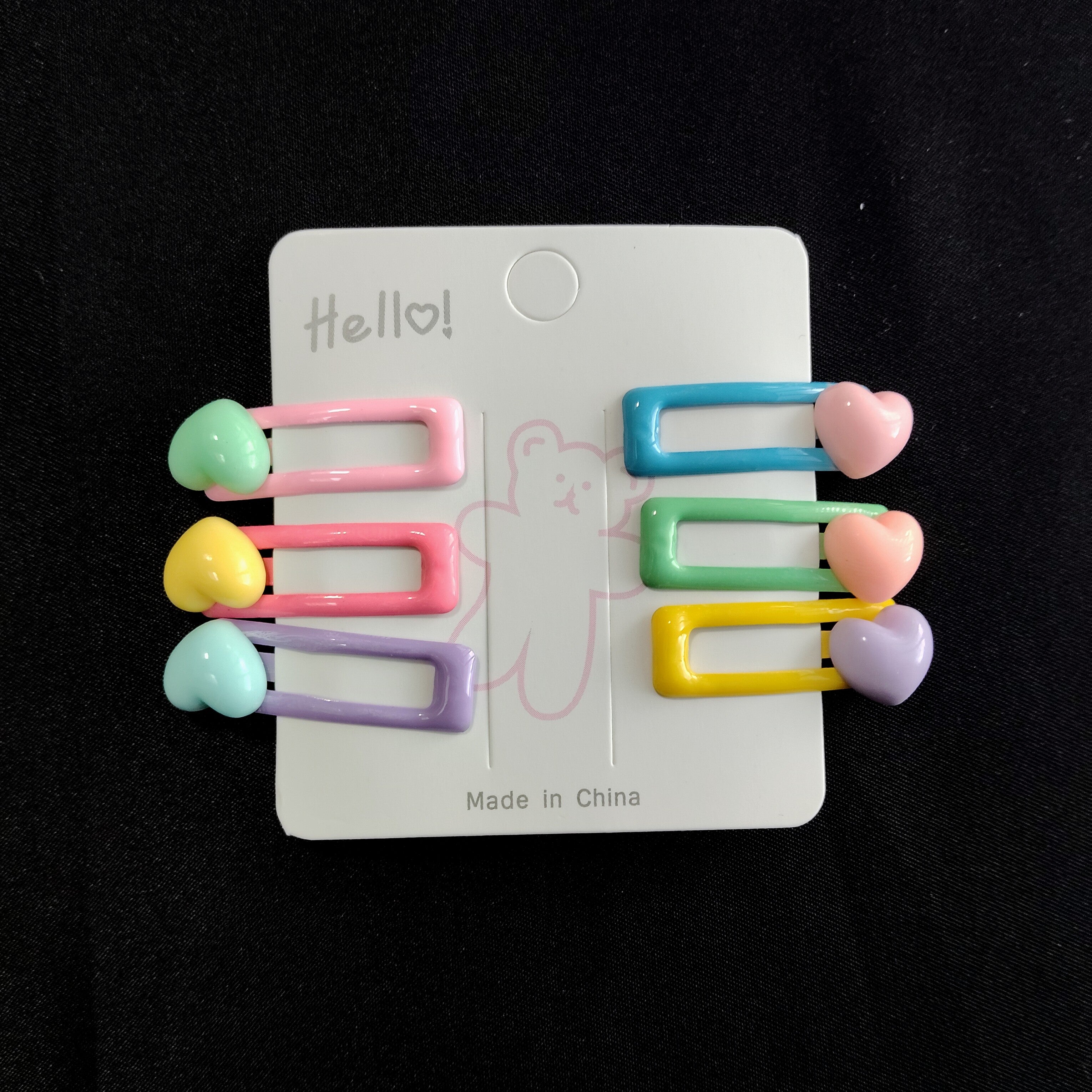 Cute Colorful Hair Clips Set for Girls – Pastel Star, Heart & Candy Snap Hair Pins, Kids Hair Accessories Pack