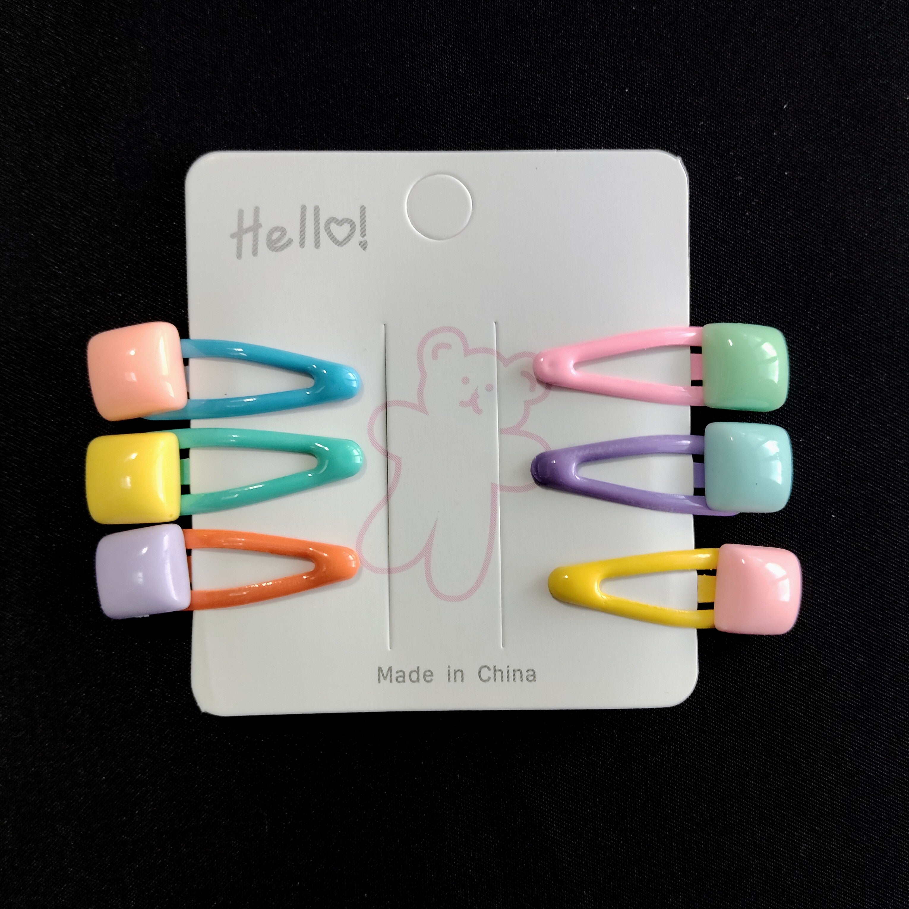 Cute Colorful Hair Clips Set for Girls – Pastel Star, Heart & Candy Snap Hair Pins, Kids Hair Accessories Pack