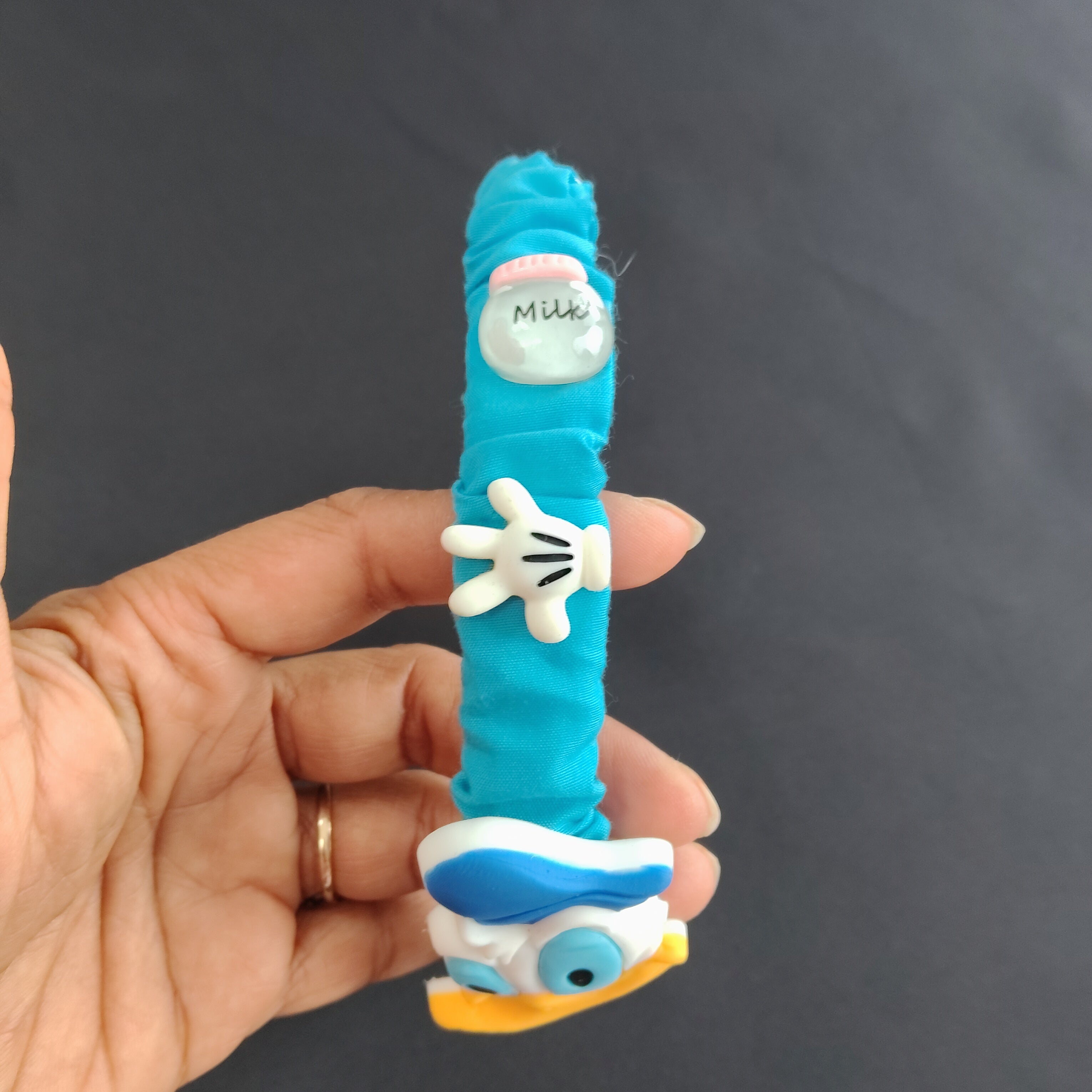 Donald Duck Character Headband, Playful Blue Hair Accessory for Girls