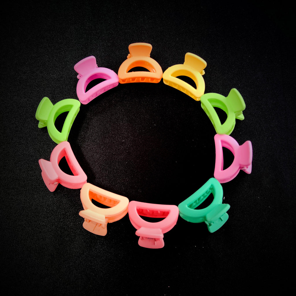 Mini Pastel Hair Claw Clips – Matte Finish Y2K Hair Accessories