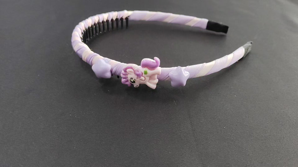 Unicorn Headband with Pastel Stars – Whimsical Kids Hair Accessory