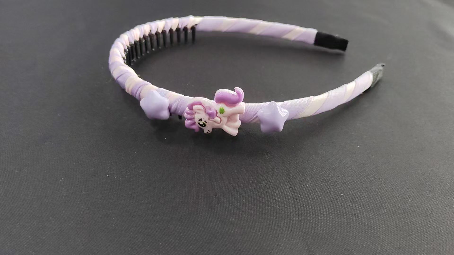 Unicorn Headband with Pastel Stars – Whimsical Kids Hair Accessory